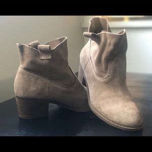 Suede western bootie